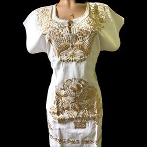 Traditional hand-made dress from Puebla Mexico